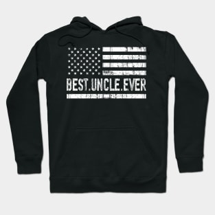 Father's Day Best Uncle Ever with US American Flag Hoodie